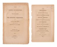 [MISSOURI] -- [MISSOURI TERRITORY]. Ephemera related to early Missouri settlement and history, including a grand jury indictment for cheating with a "gambling device" adapted for playing cards.