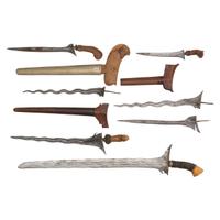 Lot of 7 Indonesian Kris Knives and Blades