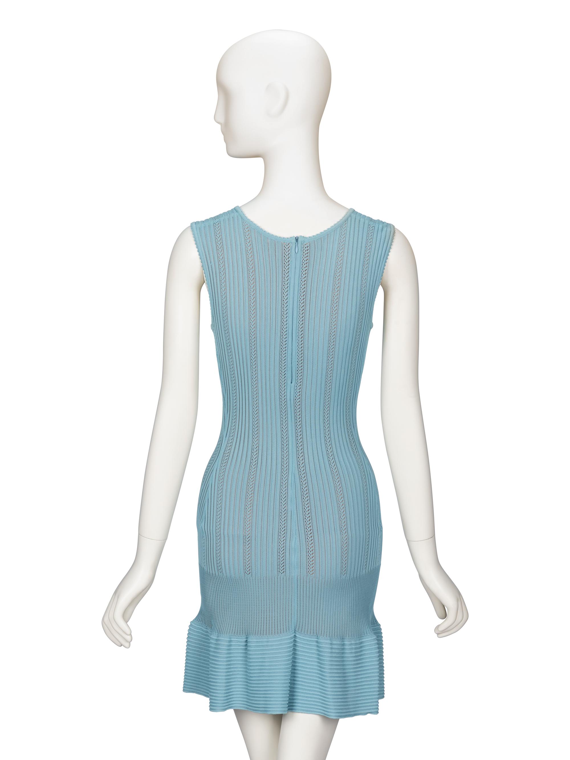 Alaïa, Blue Knit Minidress