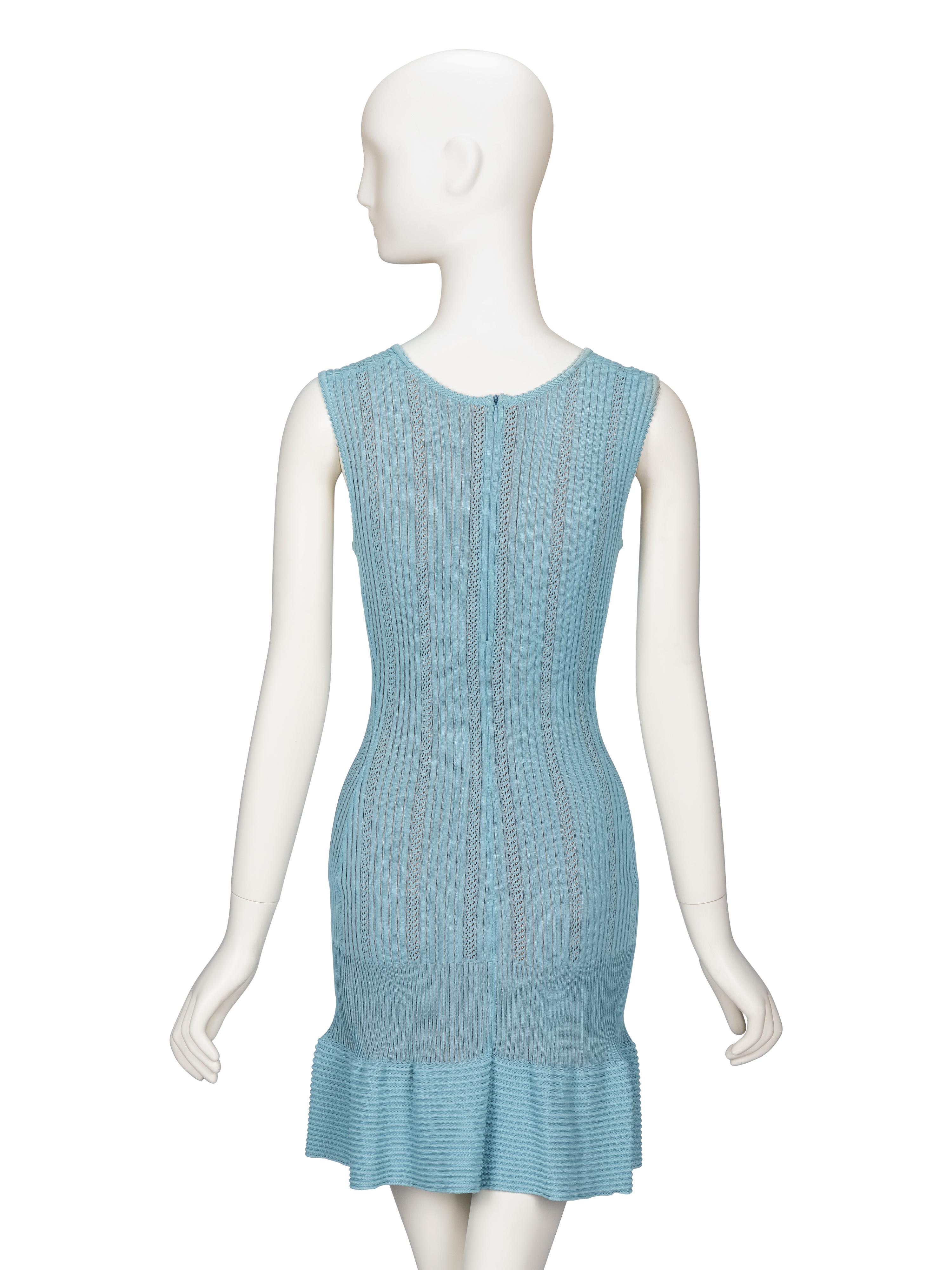 Alaïa, Blue Knit Minidress
