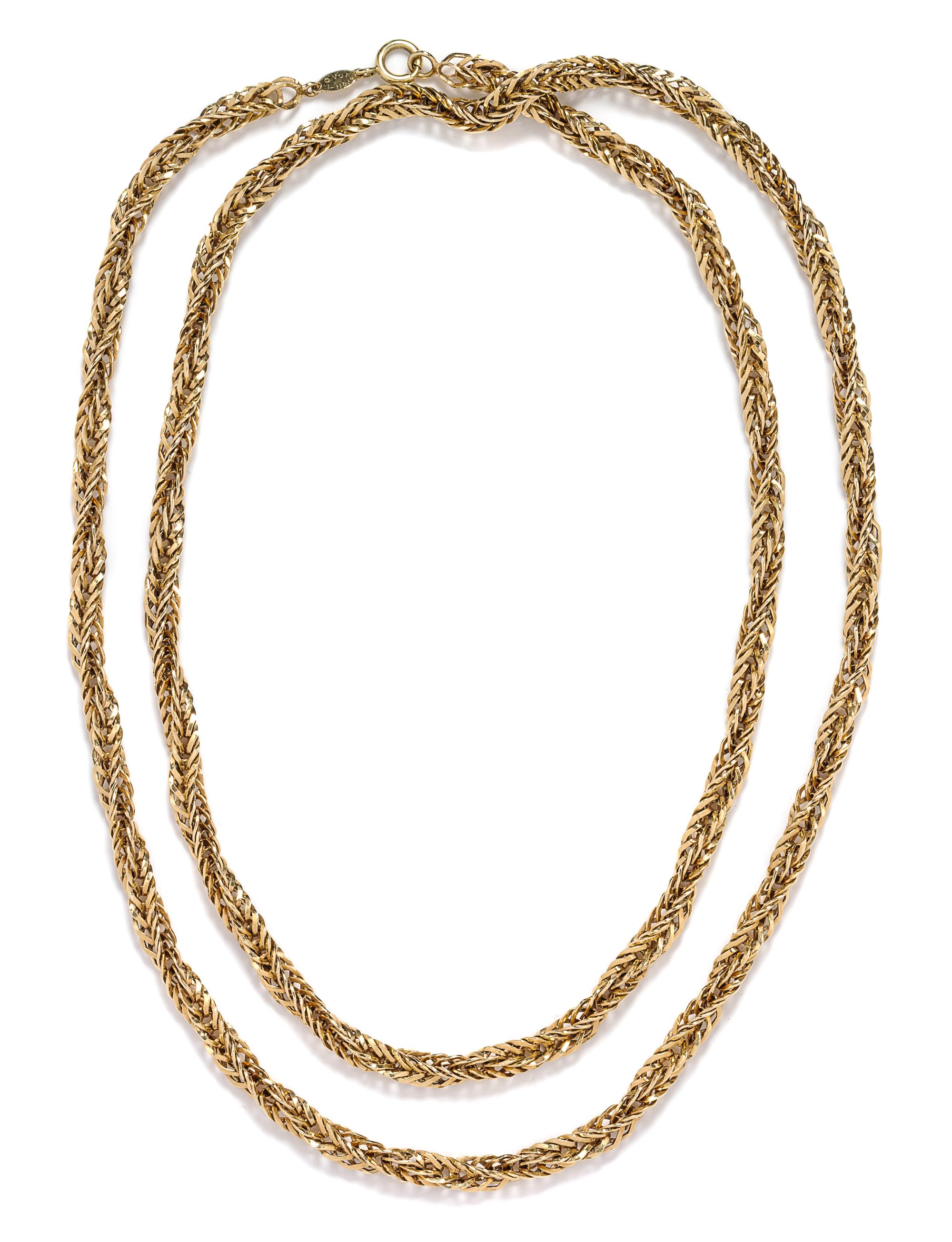 A Yellow Gold Longchain, Van Cleef & Arpels, 40.40 dwts.