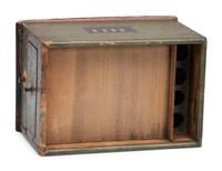 A Paint Decorated Pine Sewing Box