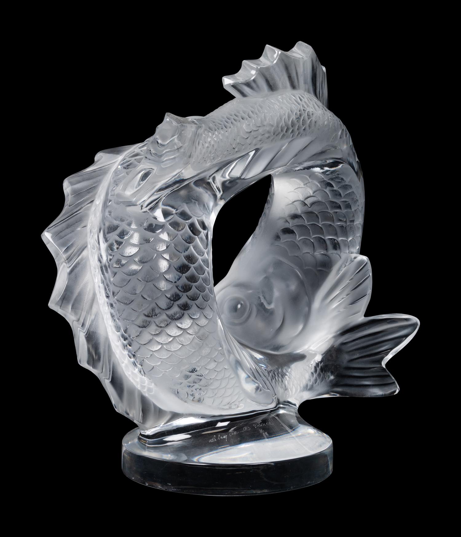 A Lalique Deux Poissons Figure