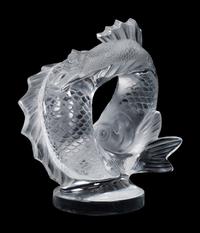 A Lalique Deux Poissons Figure