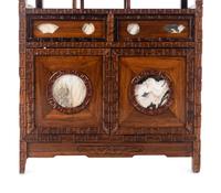 A Chinese Marble Inset Huanghuali Display Cabinet, Duobaoge