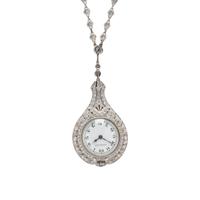 TIFFANY & CO., DIAMOND PENDANT WATCH NECKLACE