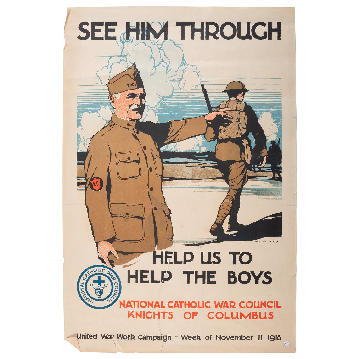[WORLD WAR I]. A collection of 10 assorted posters, comprising: