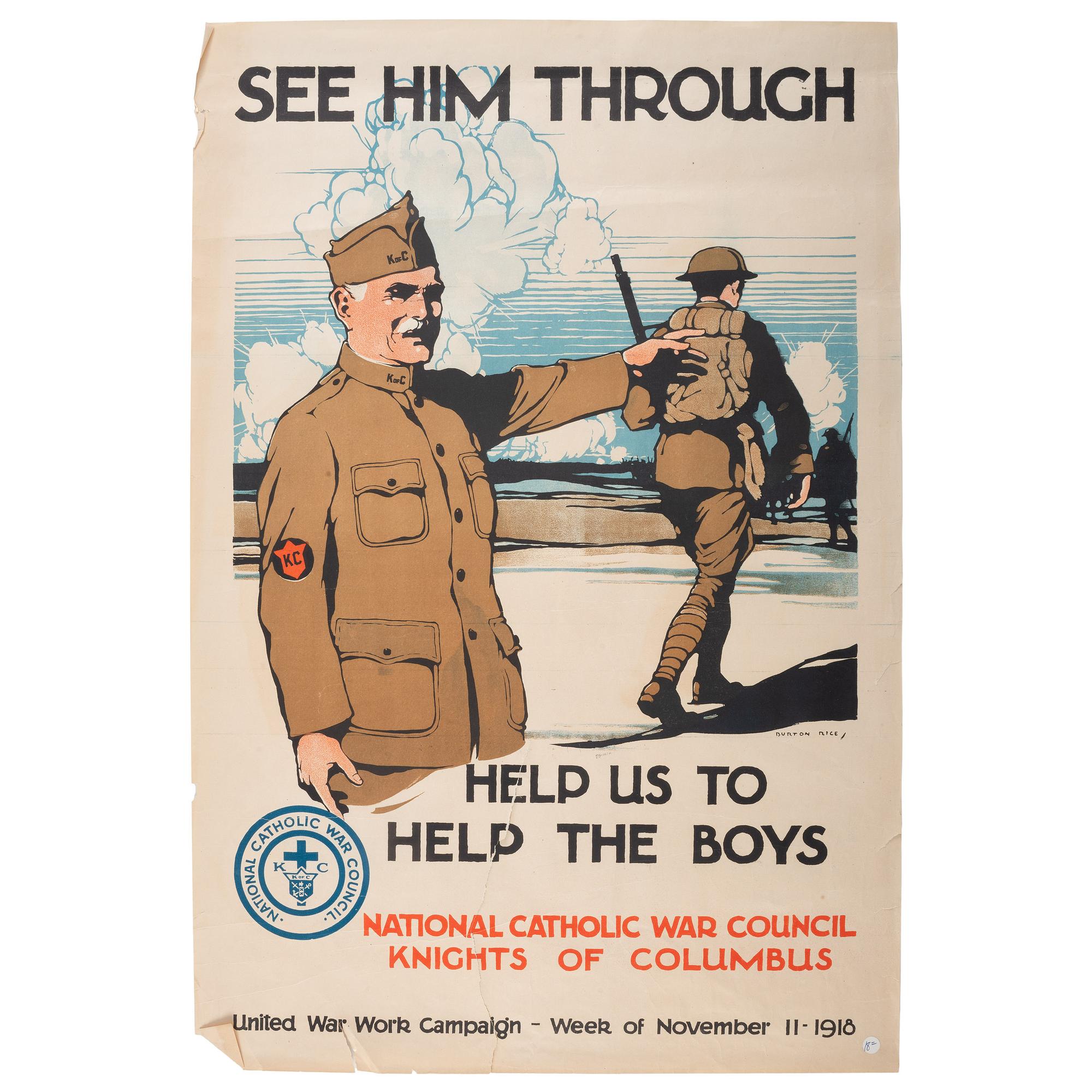 [WORLD WAR I]. A collection of 10 assorted posters, comprising: