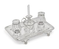 An Elkington Silver-Plate Standish