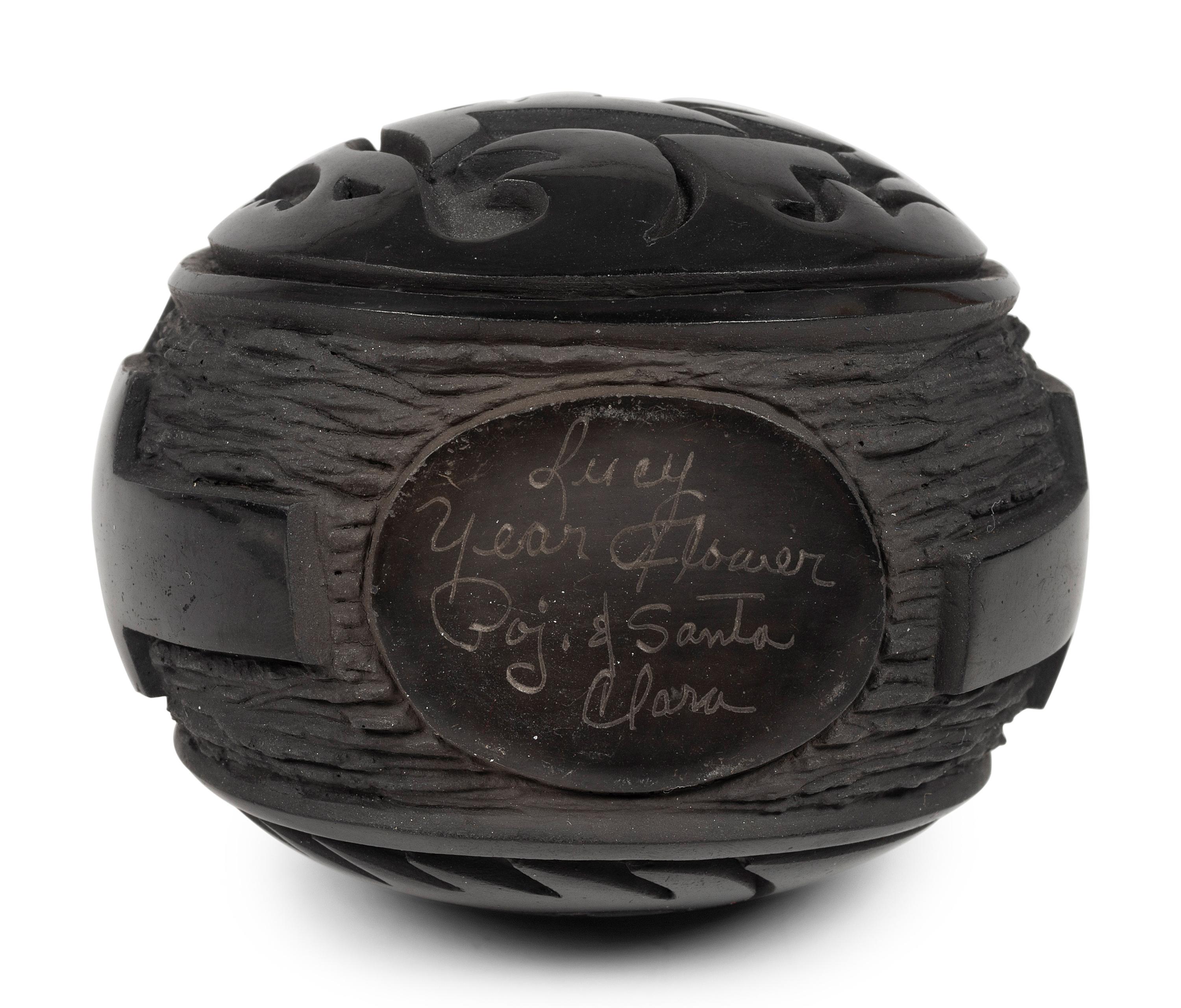 Group of Santa Clara Blackware Pottery