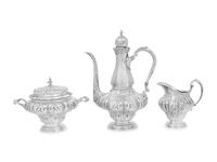 A Tiffany & Co. Silver Three-Piece Coffee Service