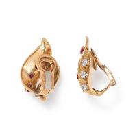 VAN CLEEF & ARPELS, DIAMOND AND RUBY SET