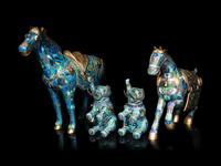 Two Chinese Cloisonné Enamel Animal Figures
