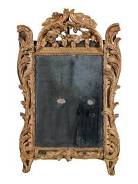 A Régence Carved Giltwood Mirror