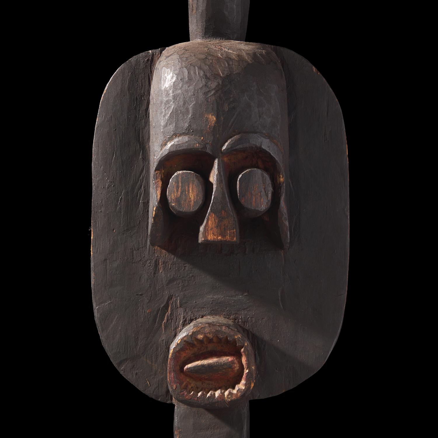 An Ijaw Carved Wood Water-Spirit Dance Headdress