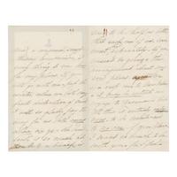LINCOLN, Mary Todd (1818-1882). Autograph letter signed ("M.L.") to Rhoda White, Chicago, 8 December 1871.