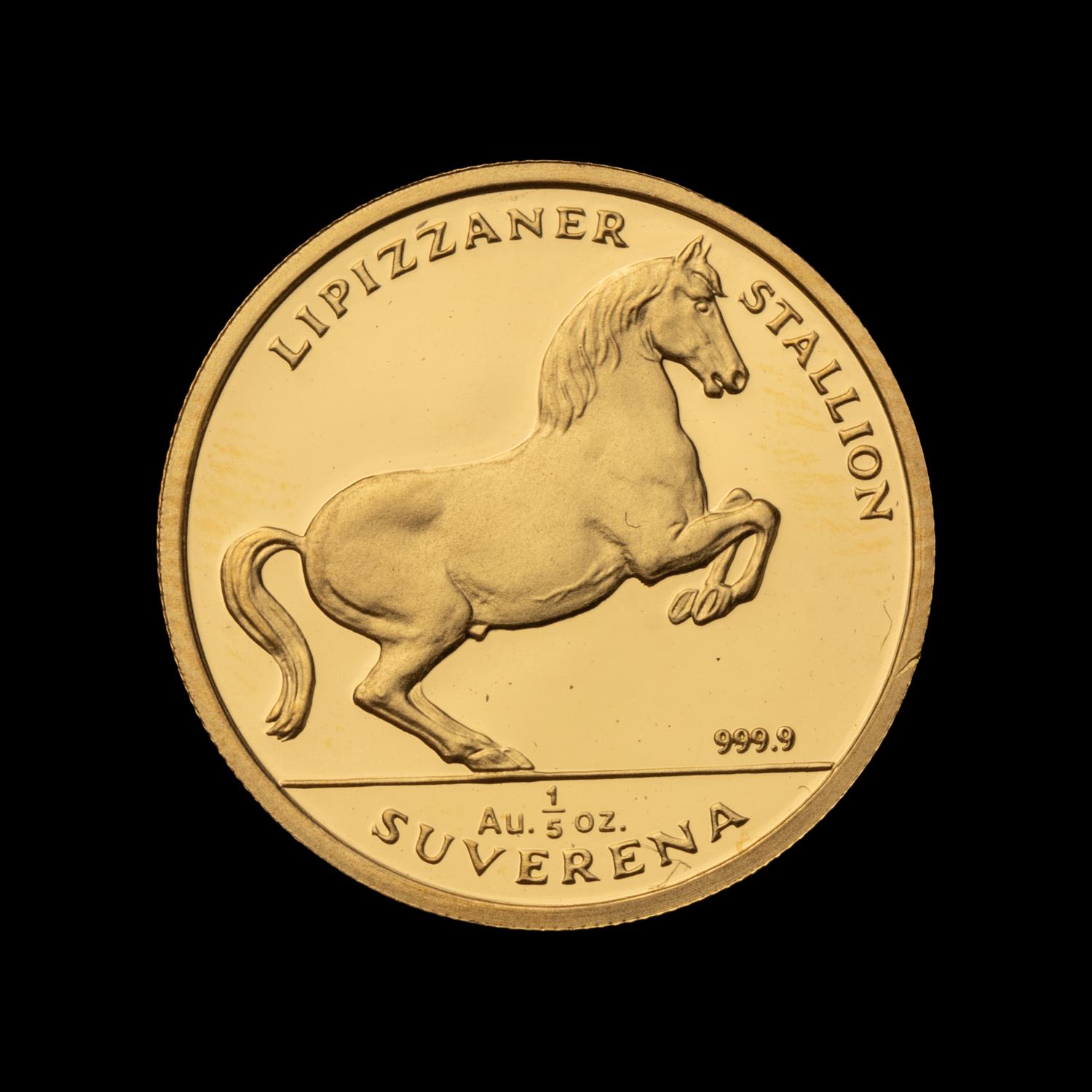 [BOSNIA AND HERZEGOVINA] A 1994 Lipizzaner Stallion Commemorative 1/5 oz. Gold Proof Coin