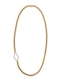 CHIMENTO, BICOLOR GOLD AND DIAMOND NECKLACE