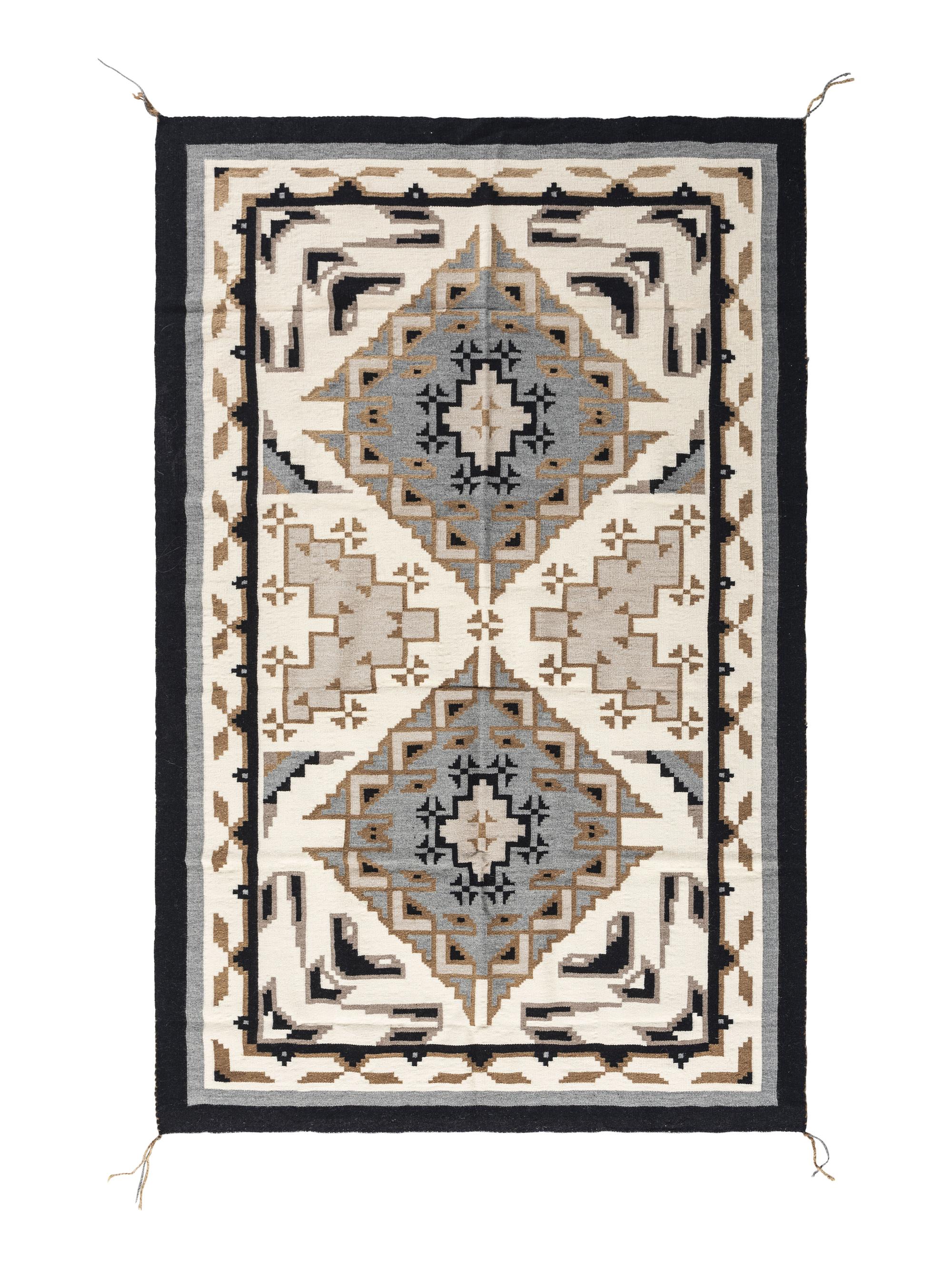 Navajo Two Grey Hills Weaving / Rug