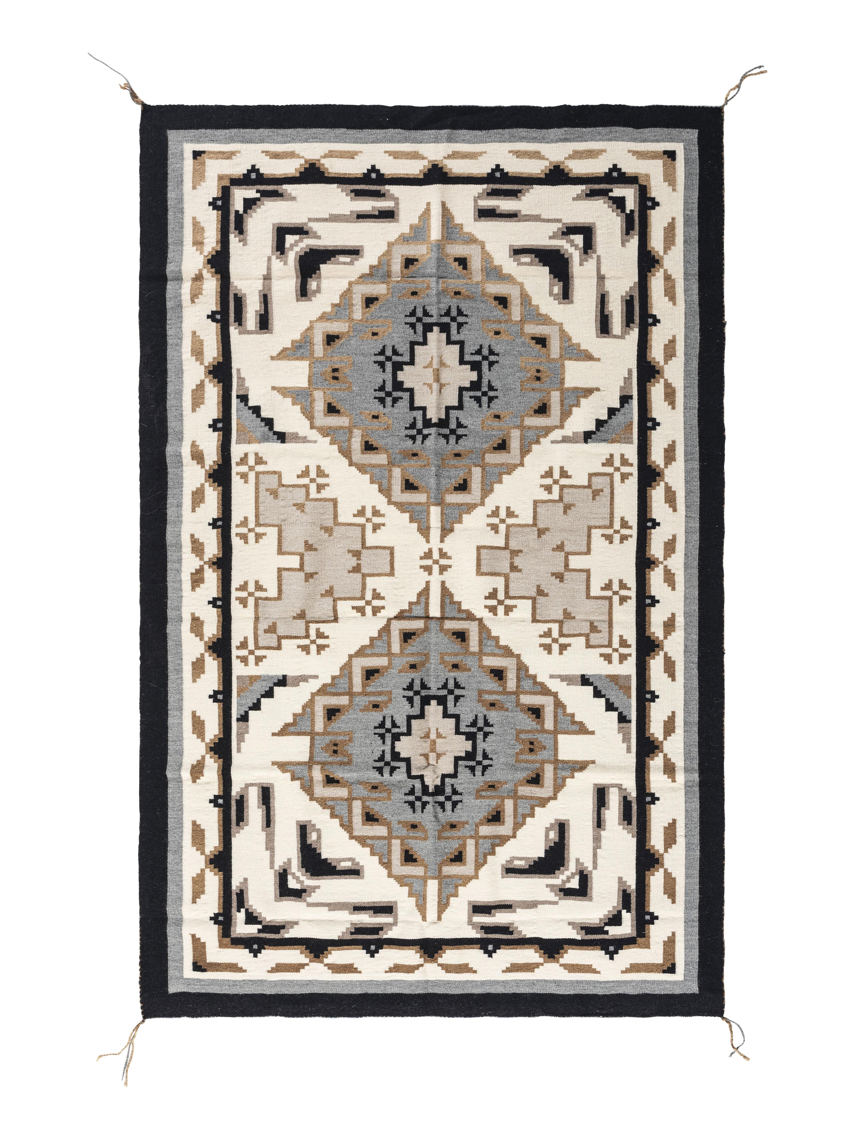 Navajo Two Grey Hills Weaving / Rug