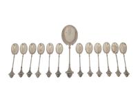 A Group of American Silver Dessert Flatware