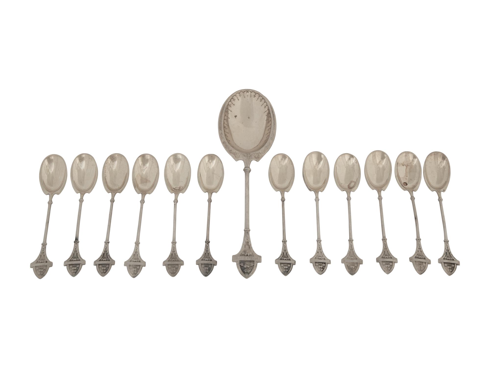 A Group of American Silver Dessert Flatware