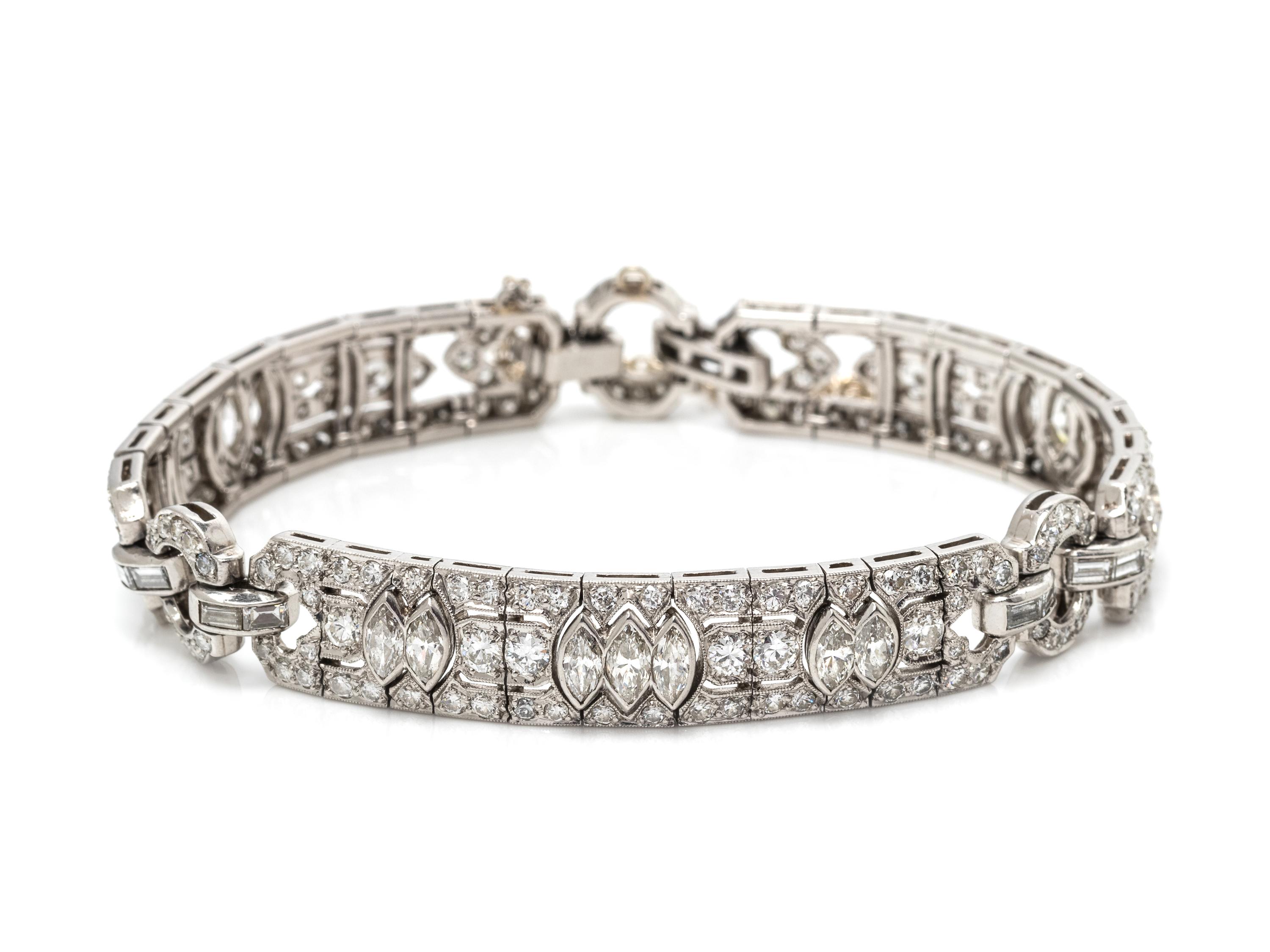 ART DECO, DIAMOND BRACELET