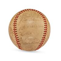A 1941 Boston Red Sox Team Signed Autograph Baseball Featuring Jimmie Foxx and Ted Williams (Beckett Authentication Services Letter of Authenticity)