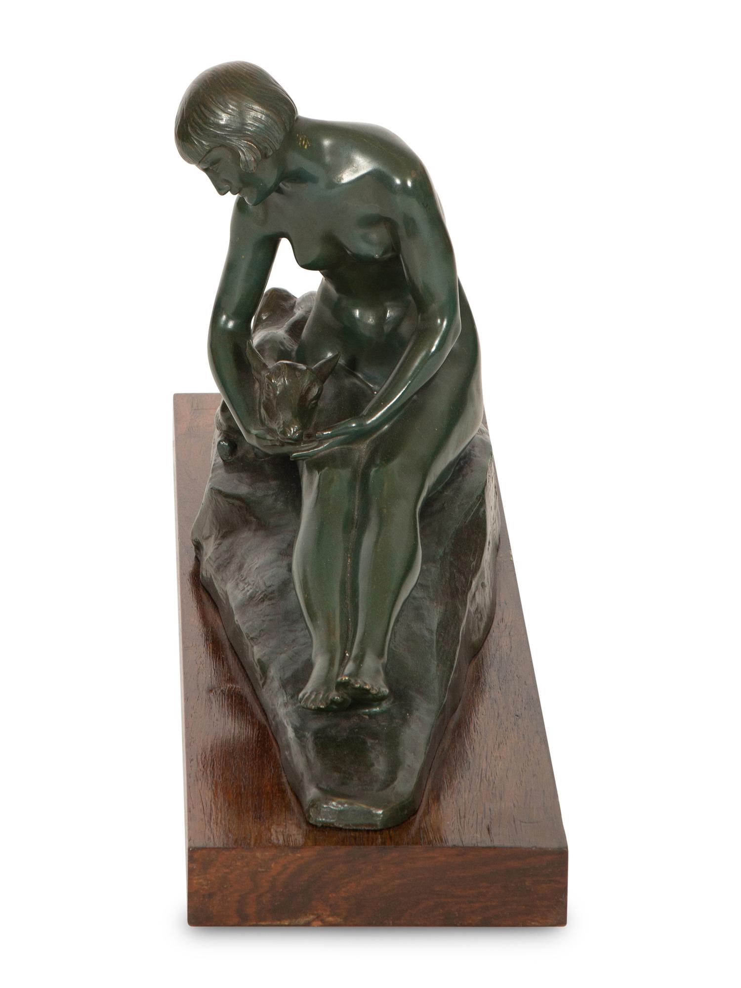 Woman with Doe