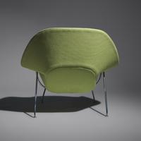 Eero Saarinen (Finnish-American, 1910–1961) — Womb Chair and Ottoman, 1946 / c. 1970 for Knoll International, USA