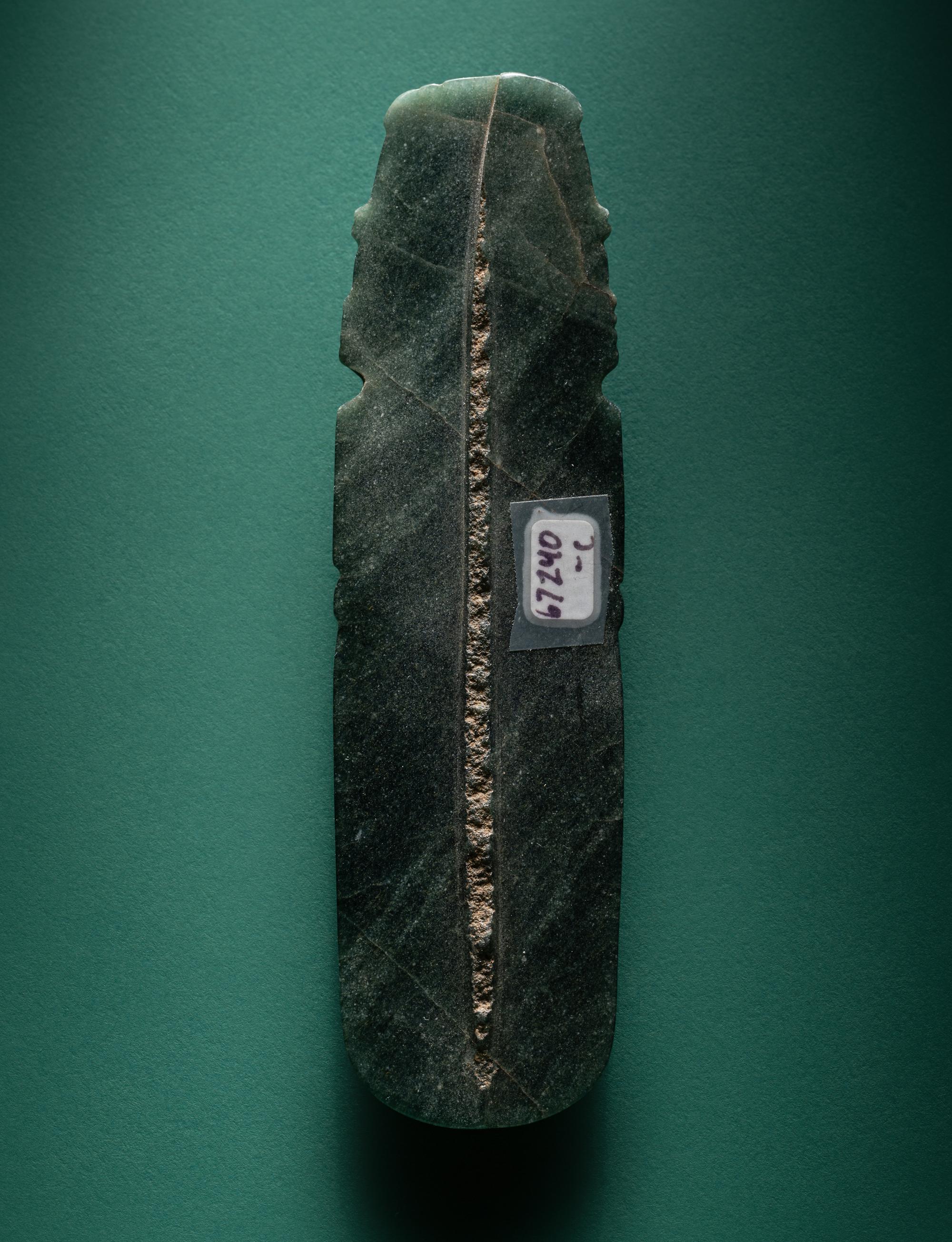 A Costa Rican Jade Axe-God Pendant
