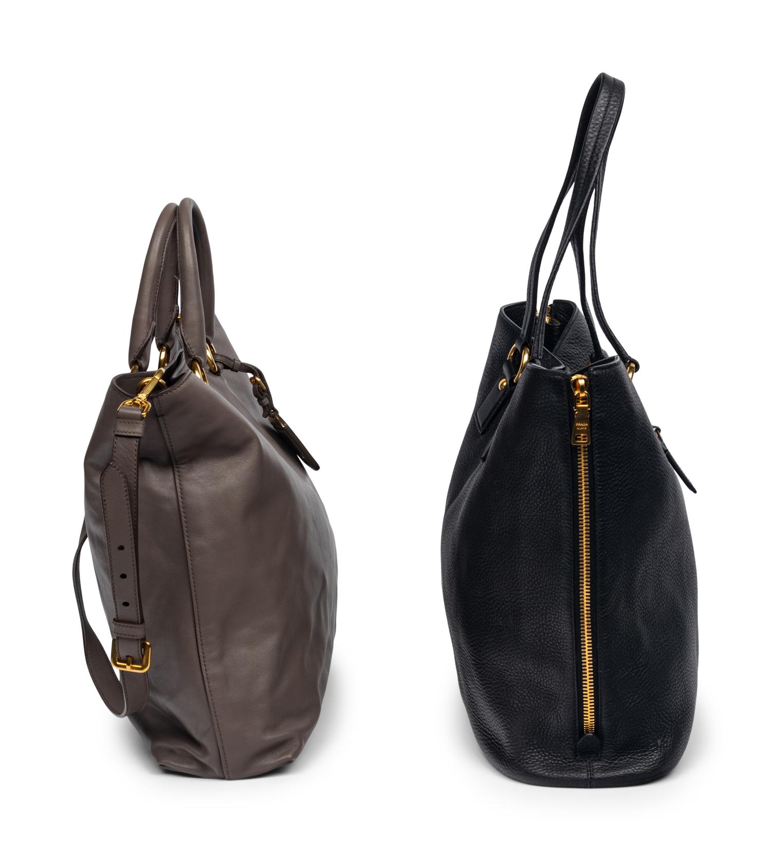 Two Prada Leather Totes