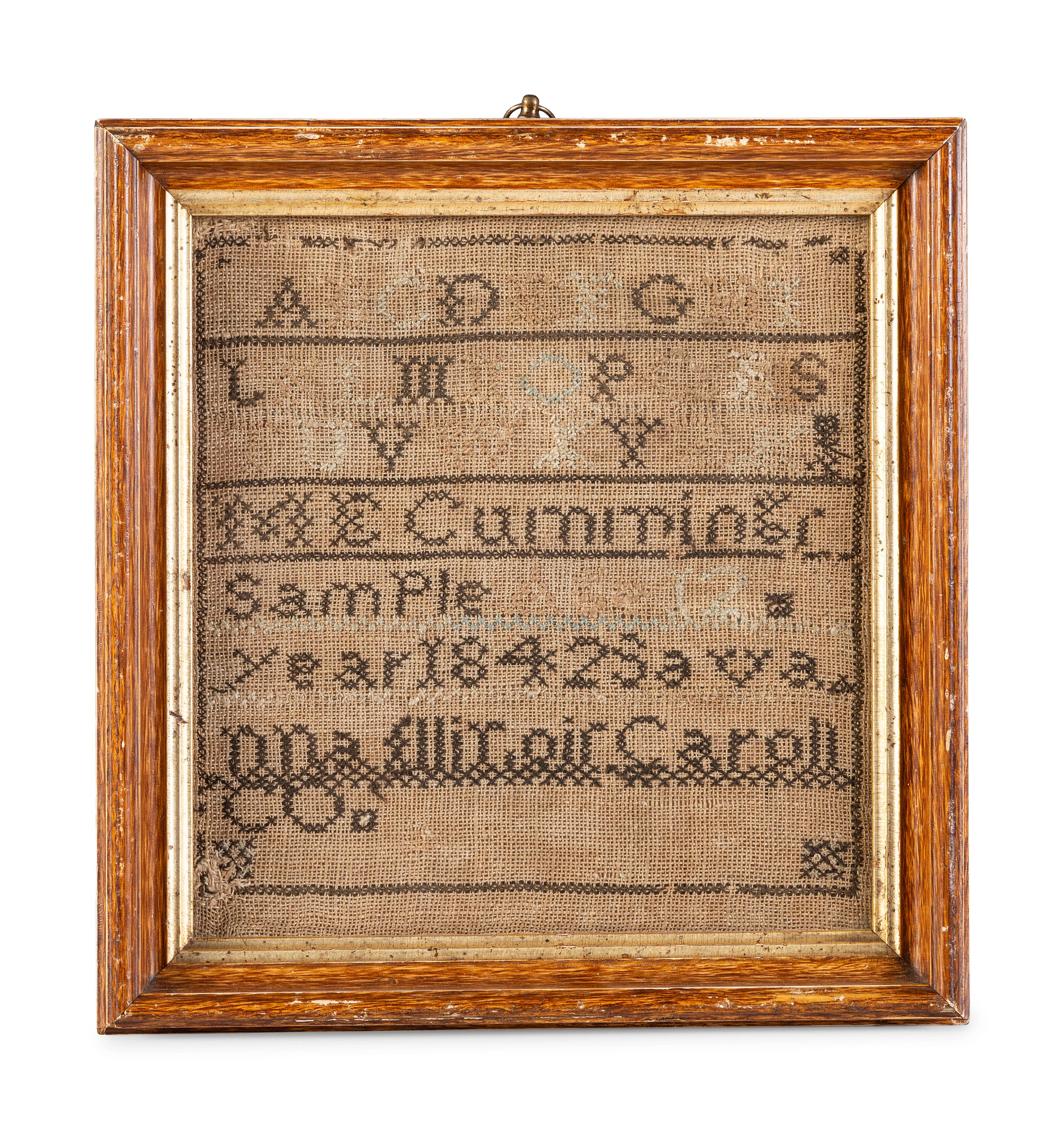 Four Needlework Embroidered Schoolgirl’s Samplers