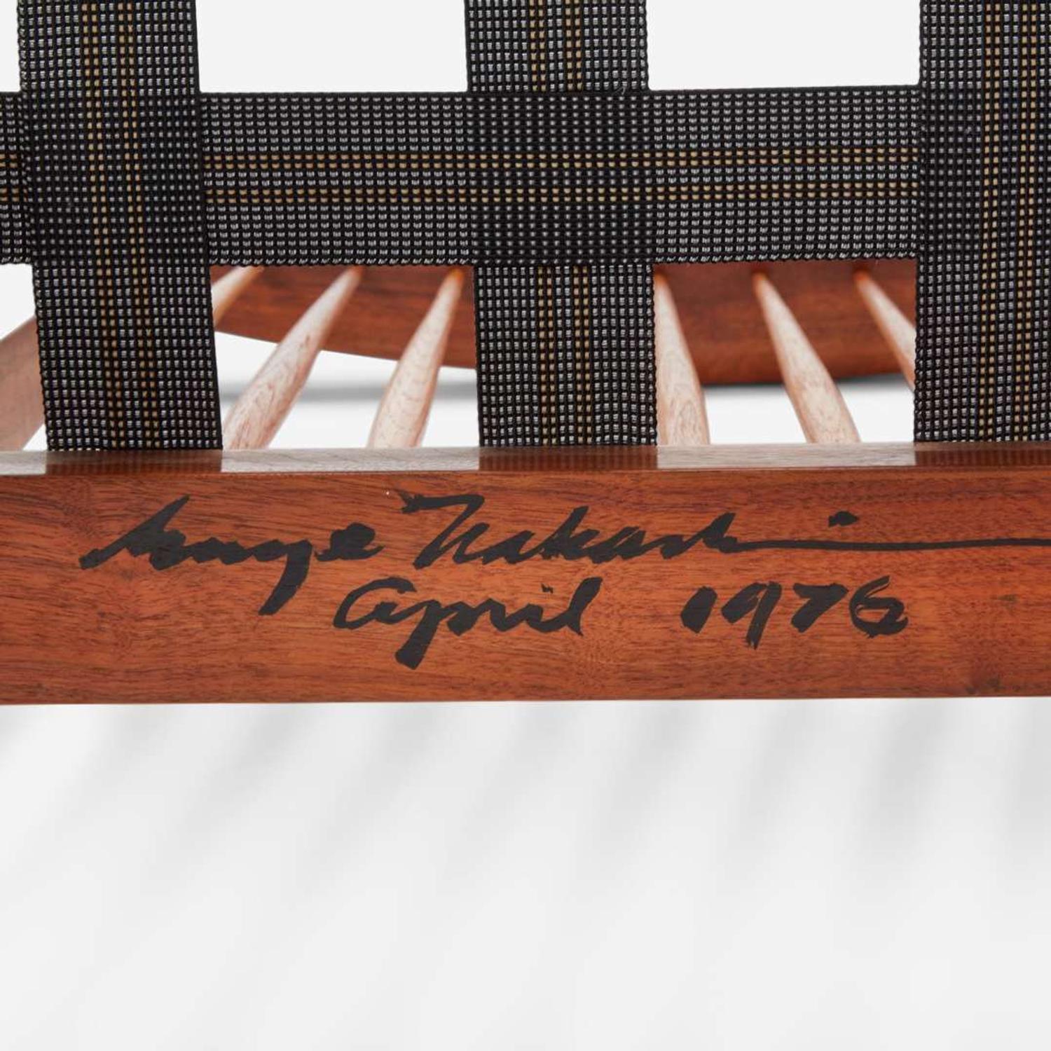 George Nakashima Pair of "Conoid" Cushion Chairs, New Hope, Pennsylvania, 1976