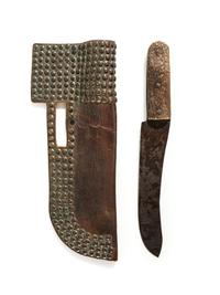 Blackfeet Tacked Knife Sheath, with Knife