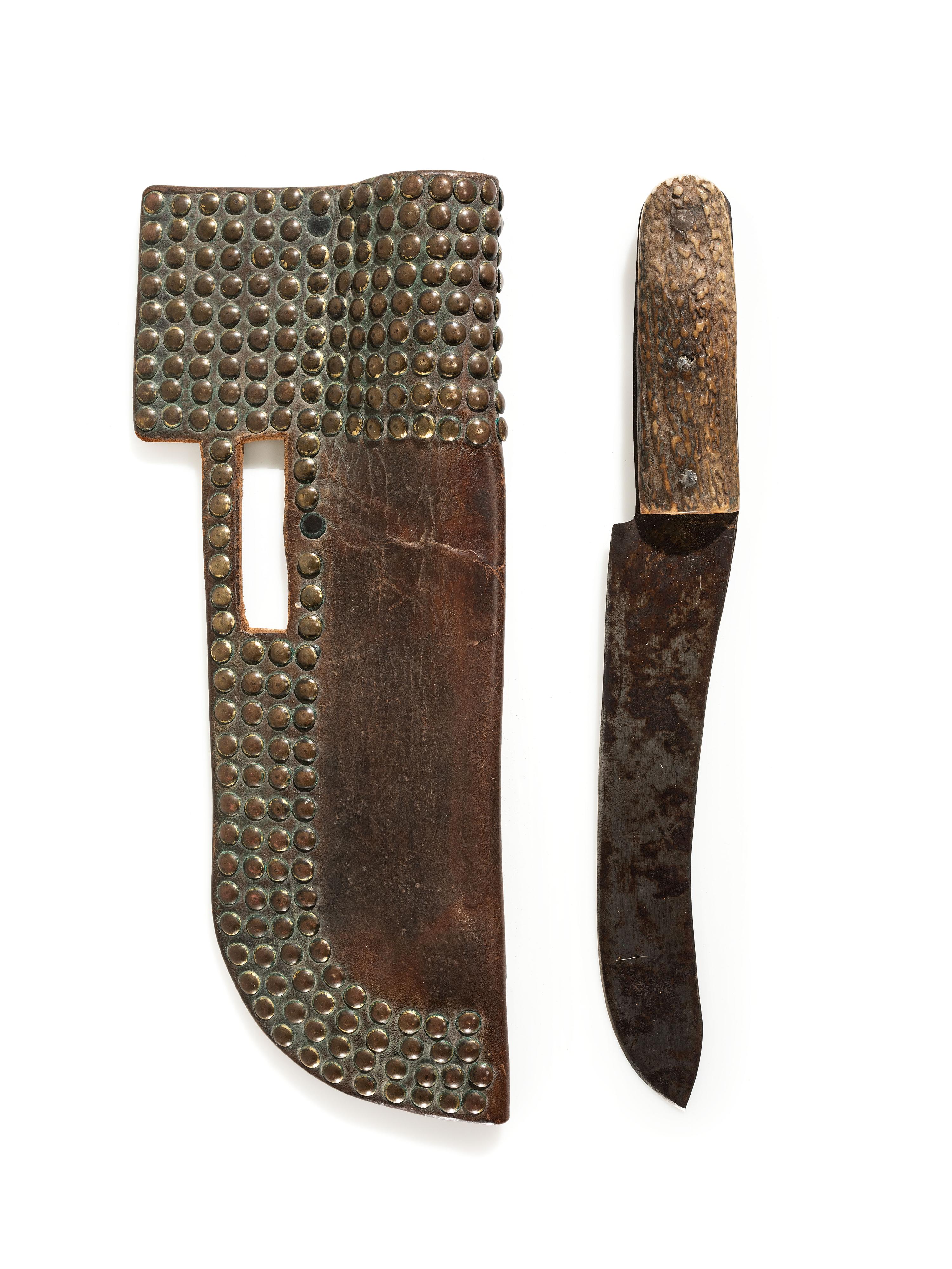Blackfeet Tacked Knife Sheath, with Knife