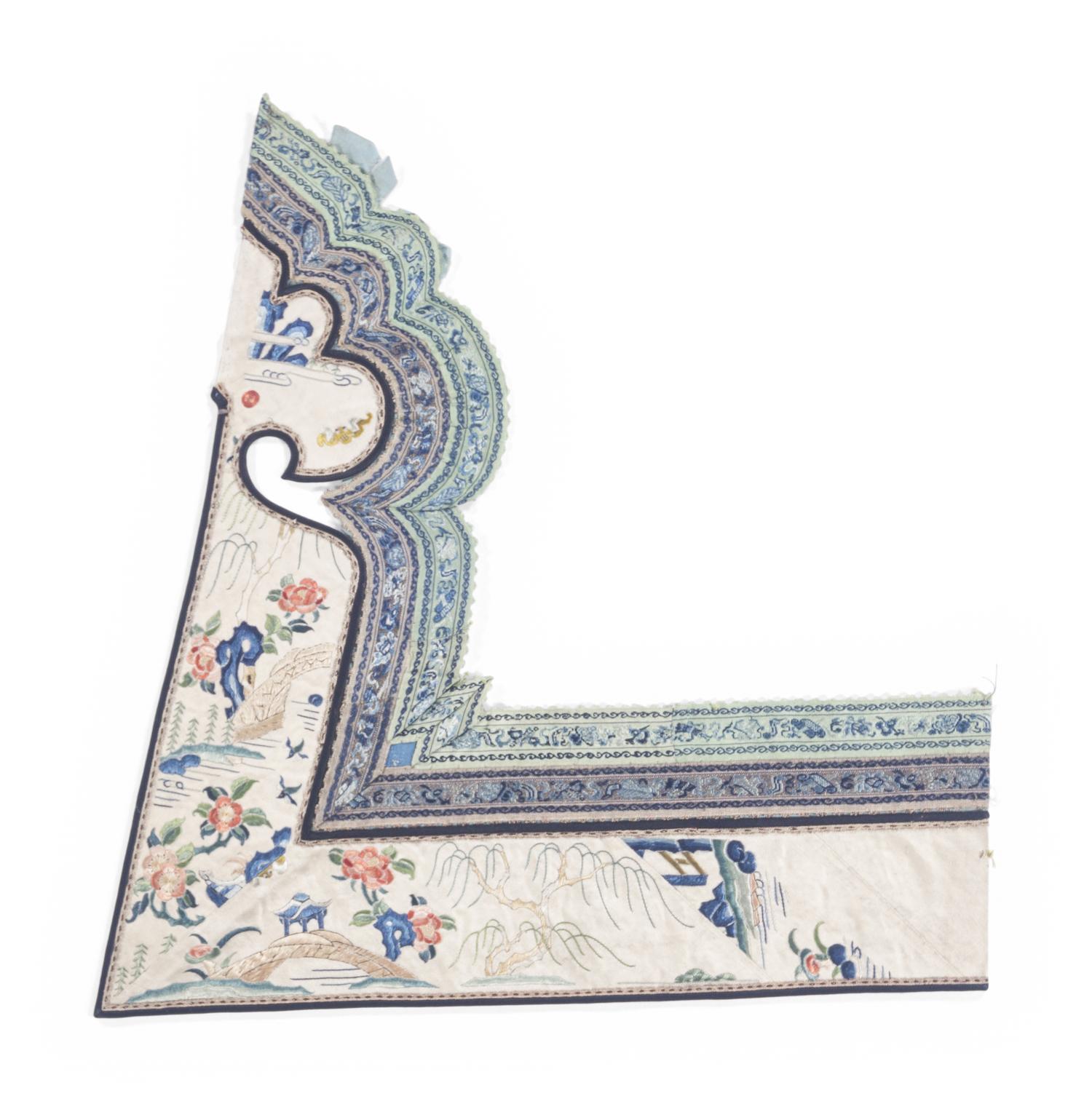 A Group of Ten Chinese Silk Embroidered Articles