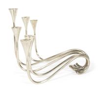 A Pair of Mexican Silver Candlesticks — 20th Century