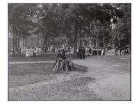 [EDUCATION]. 10 large format glass negatives featuring students at Wilberforce University.