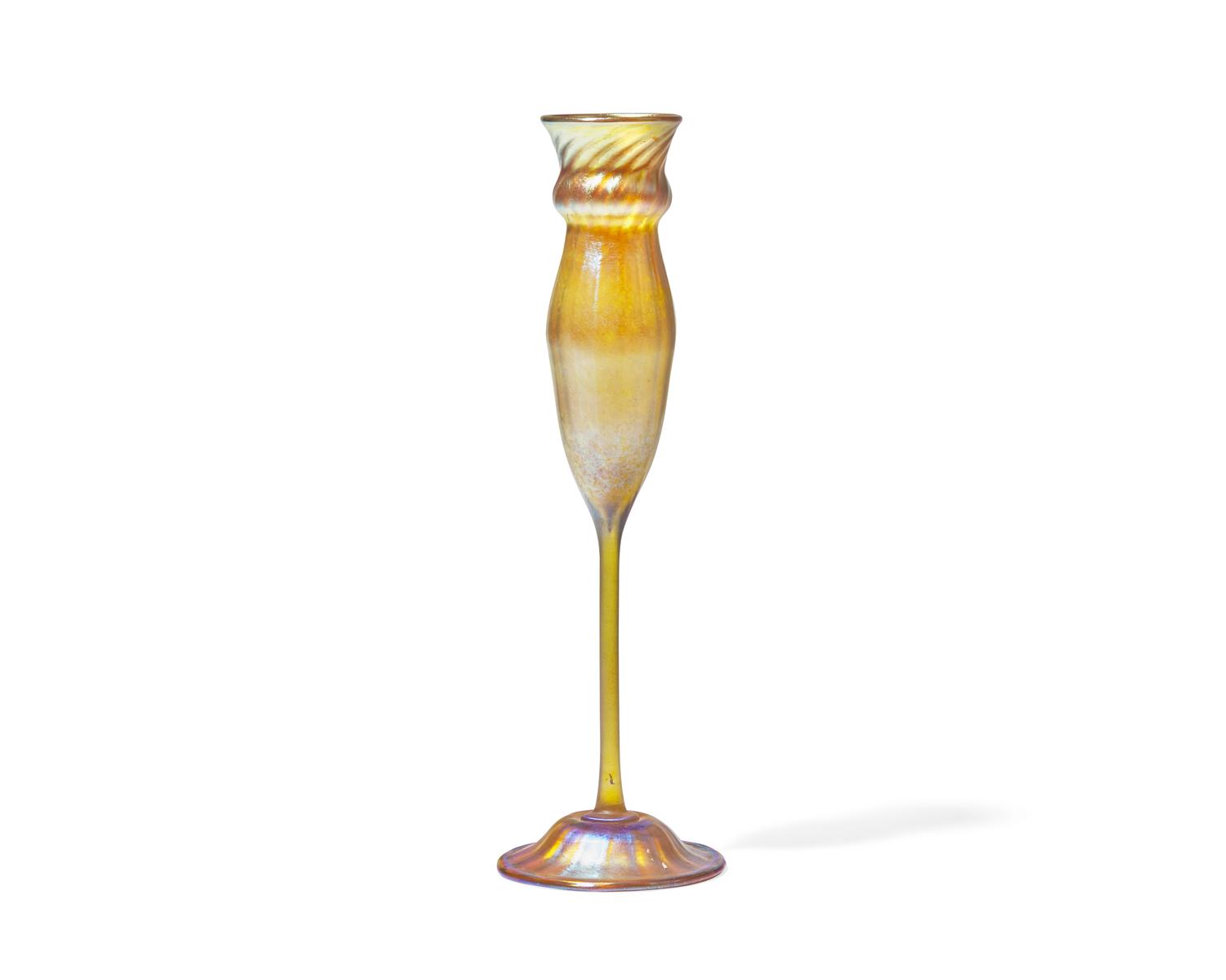 A gold Favrile glass vase, Tiffany Studios (American, active 1878-1932), early 20th century