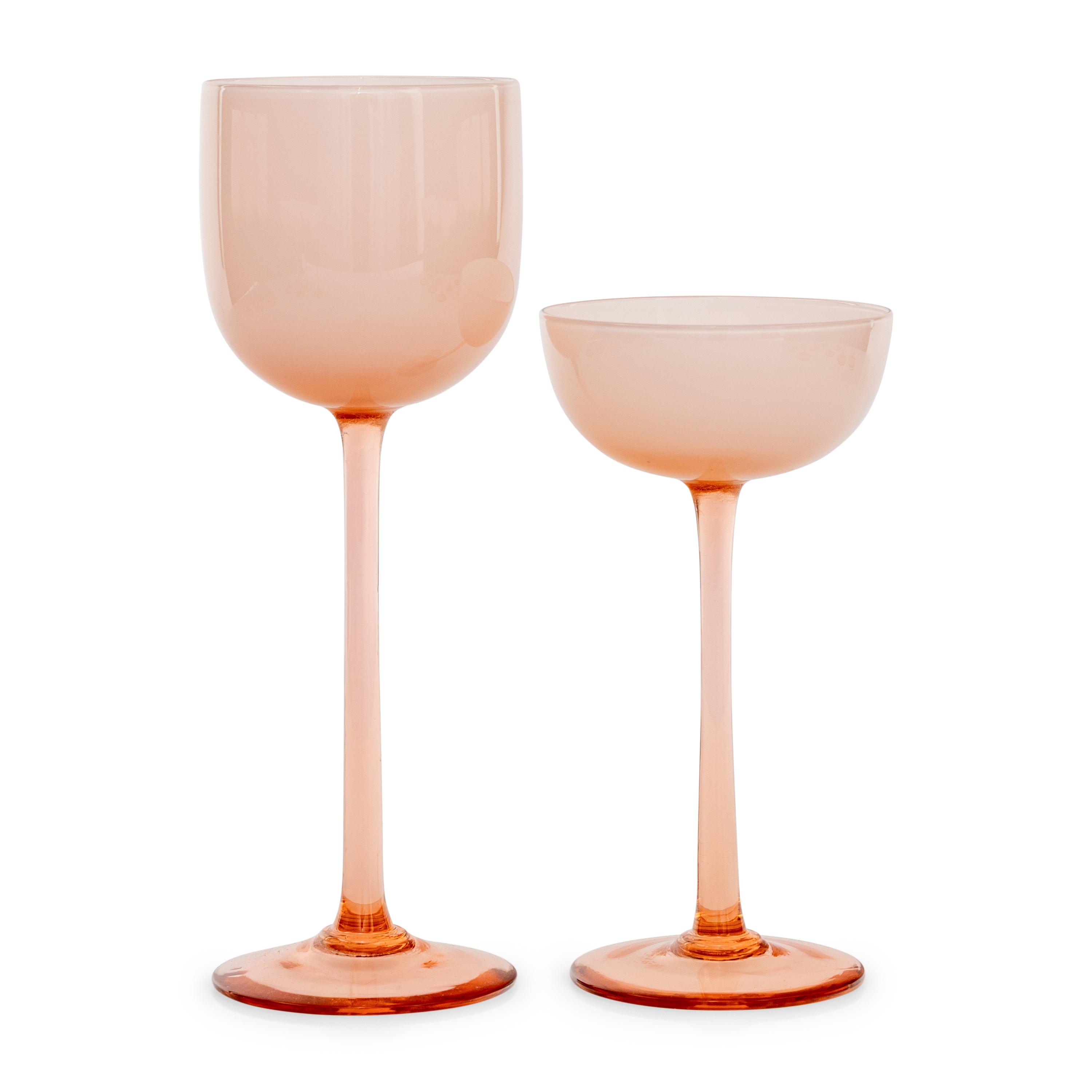 A Carlo Moretti Glass Stemware Service