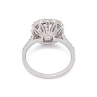 FANCY YELLOW DIAMOND AND DIAMOND RING