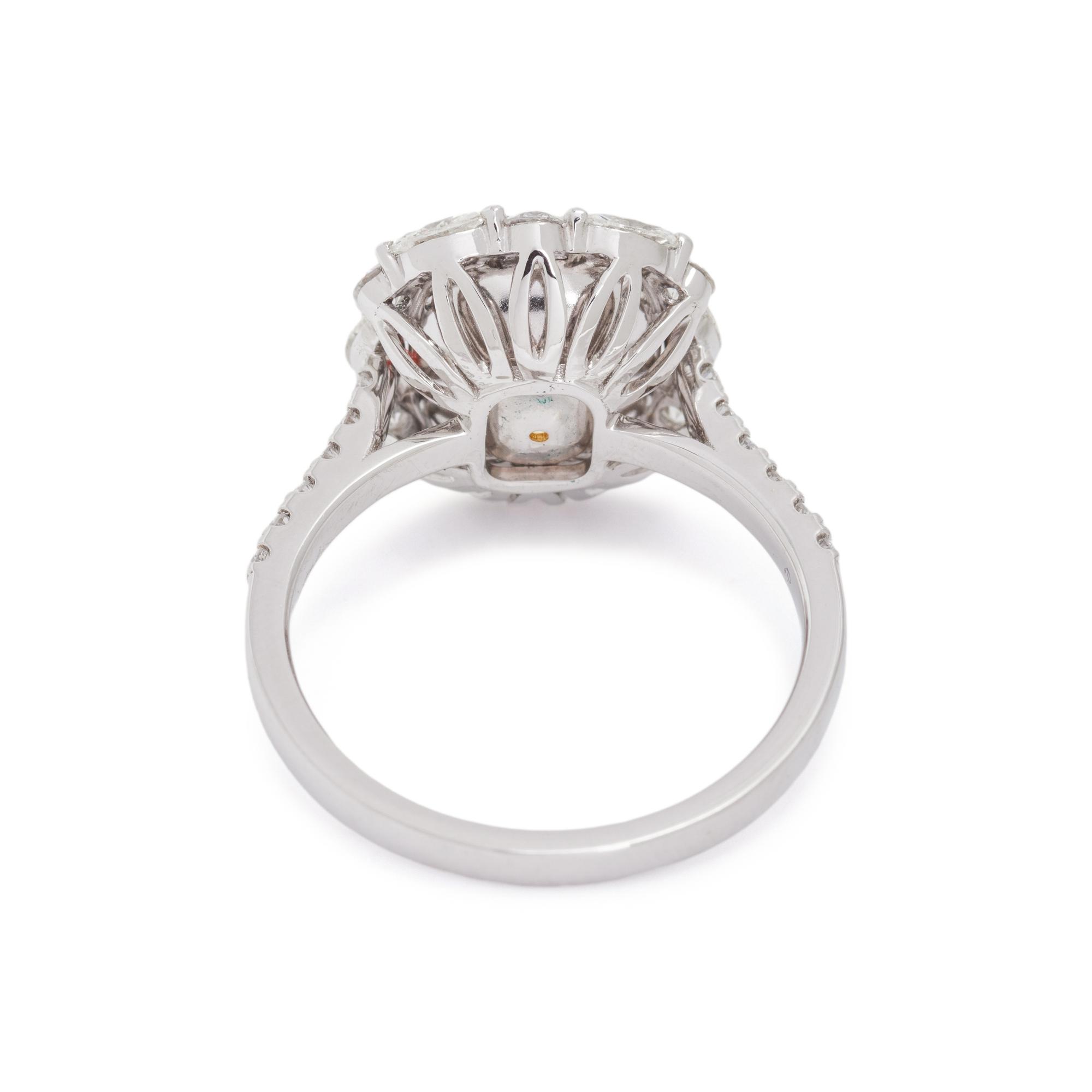 FANCY YELLOW DIAMOND AND DIAMOND RING
