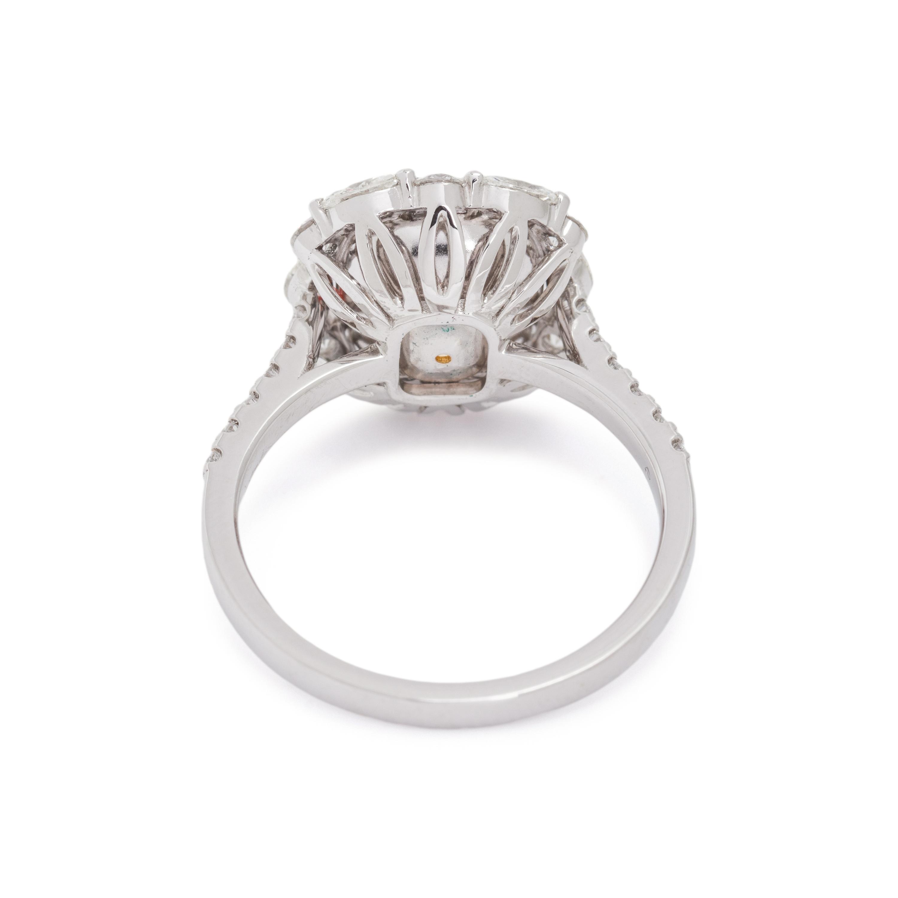 FANCY YELLOW DIAMOND AND DIAMOND RING