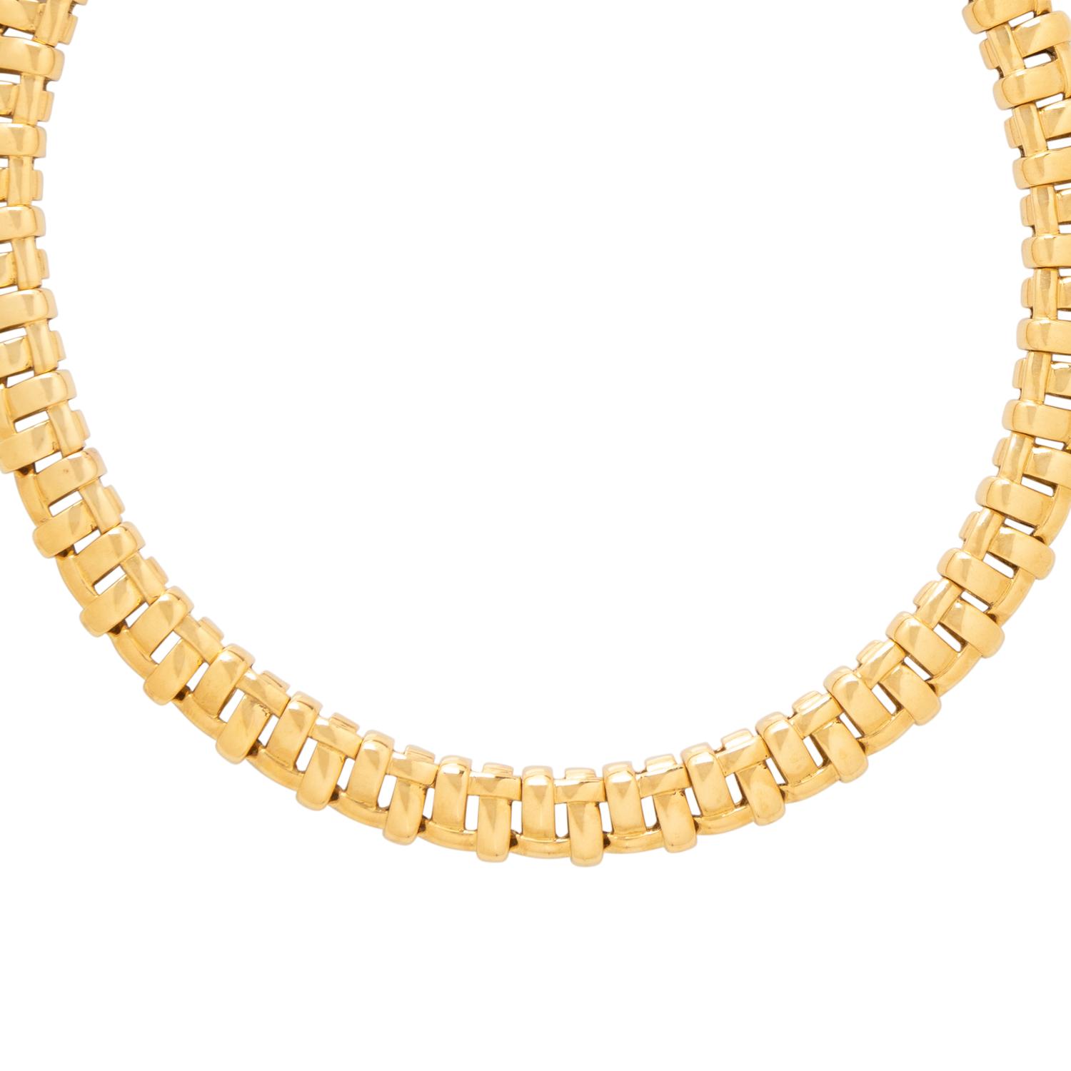 TIFFANY & CO., YELLOW GOLD NECKLACE