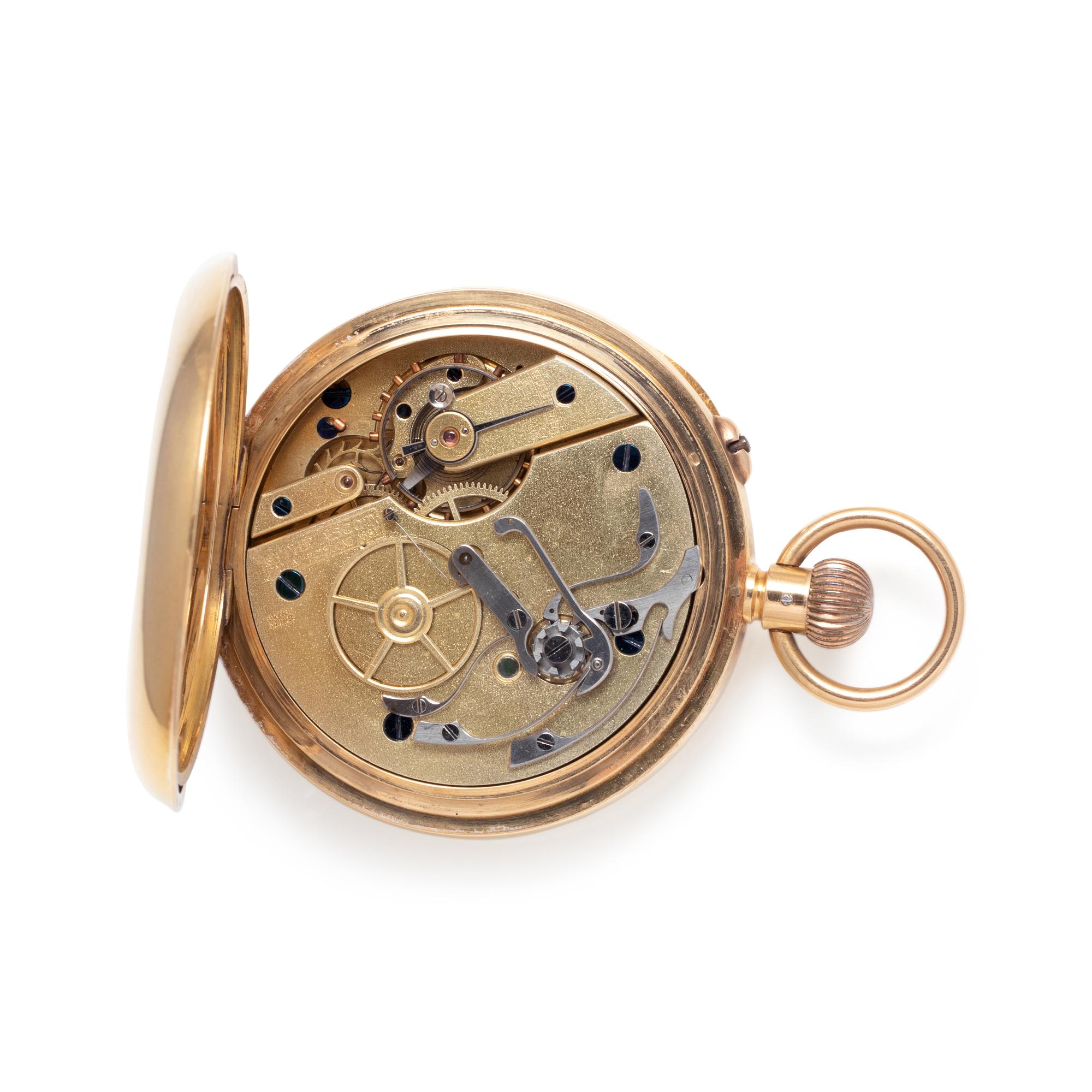 18K YELLOW GOLD MEDICAL OPEN FACE POCKET WATCH