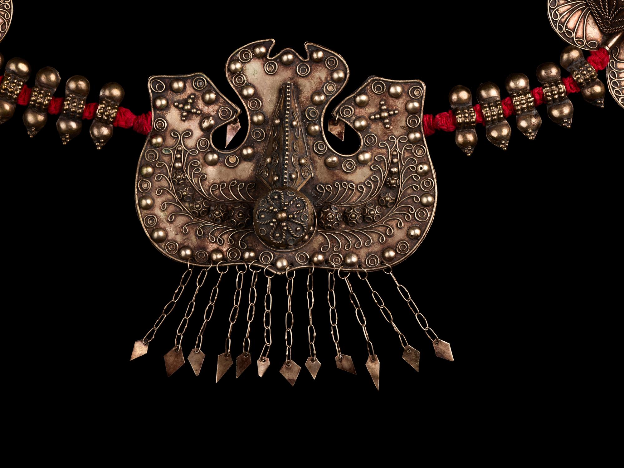 A Minangkabau Necklace with Buffalo Head