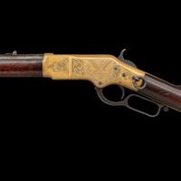 Engraved Winchester Model 1866 Saddle Ring Carbine Attributed to the Ulrich Brothers