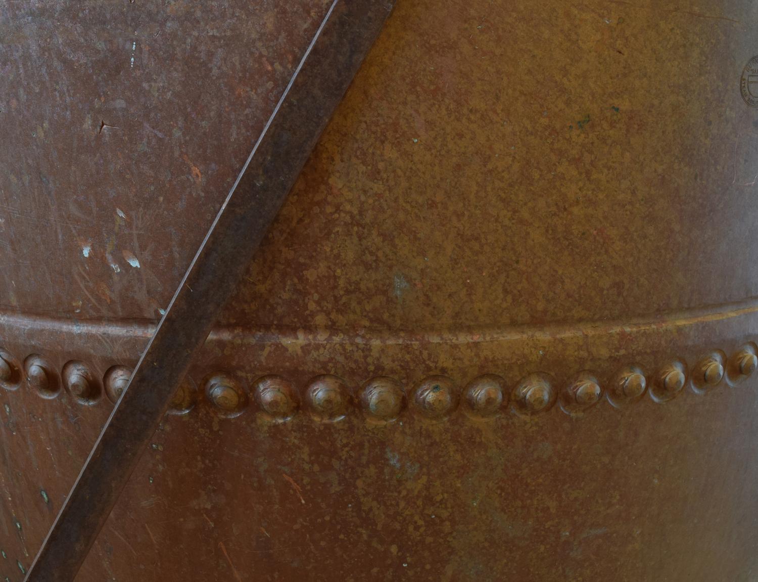 A Copper Kettle from the Hershey Chocolate Factory 70" W x 65" D x 78.5" H — United States, Mid-20th Century