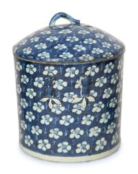 Three Chinese Blue and White Porcelain Covered Jars